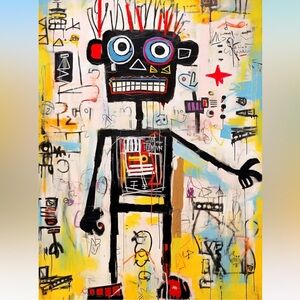 Abstract Robot Art Print puzzle 1000 pieces
